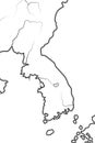 World Map of KOREA: Korea (Goryeo/KoryÃÂ), South Korea (Hanguk/Daehan), North Korea (ChosÃÂn).